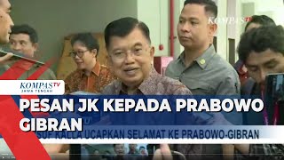 Pesan JK kepada Prabowo-Gibran