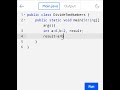 Division of two numbers using Java programming #short #shorts #Studywithraj