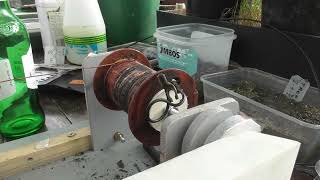 Coil winder. Unwinding and rewinding burnt out 24 Volts fuel solenoid coil. Part 2.