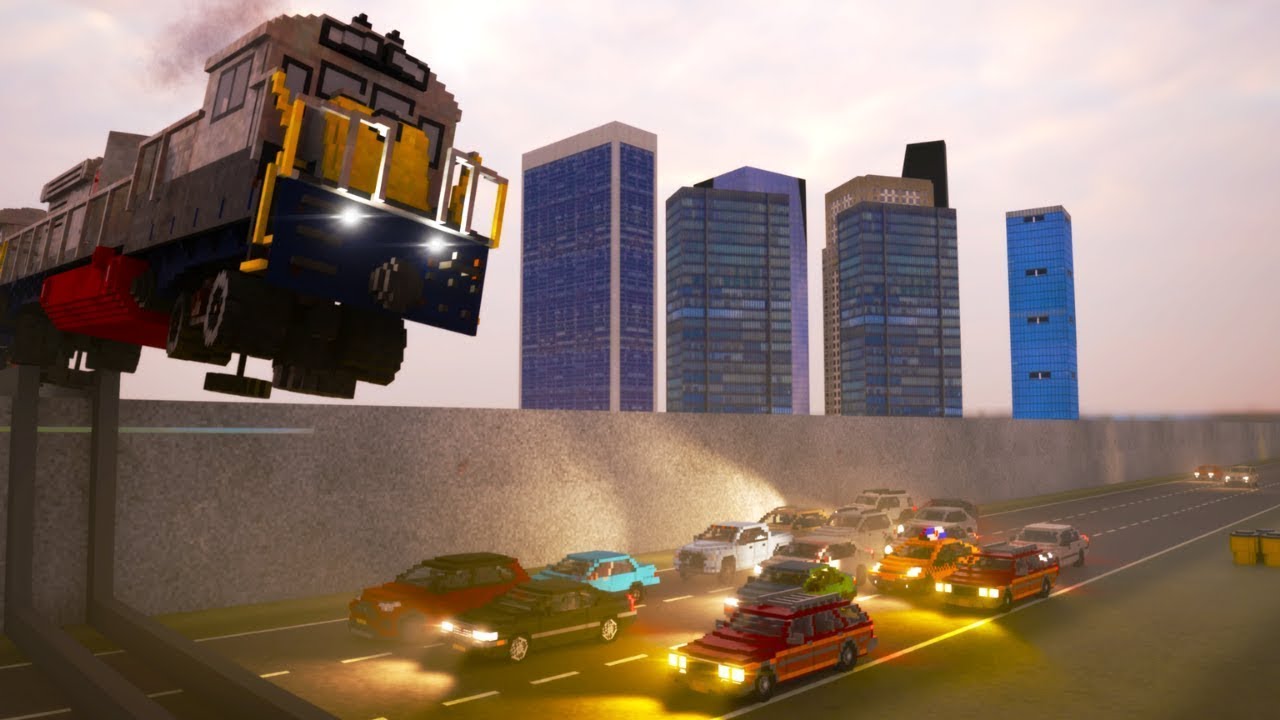 Trains Vs Unfinished Railway Crossing Teardown 928 Youtube