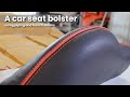 A Car Seat Bolster using Piping and French Seams - Car Upholstery