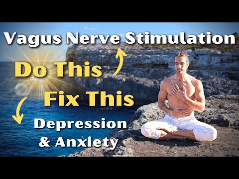 Breathing exercise for depression and to help regulate emotions. Prolonged expiration of the vagus nerve