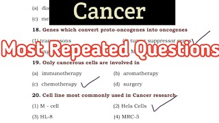 Oncology mcq || cancer mcq || human health and disease mcq || nursing questions and answers