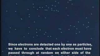 Single electrons build up interference pattern