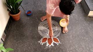 easy and beautiful rangoli / ಸುಲಭ ಮತ್ತು ಸುಂದರ ರಂಗೋಲಿ