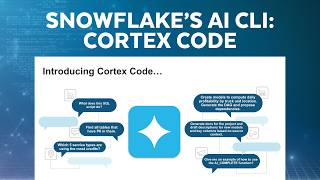 Cortex Code: The AI-Powered CLI for Snowflake Development | Live Demo