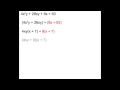 Factoring 4 Term Polynomials by Grouping