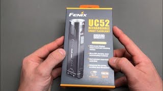 Unboxing + ausführliches Review Fenix UC52 mit OLED Display Smart Flashlight