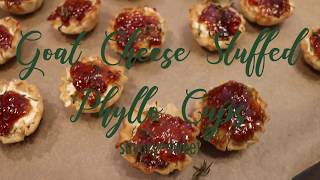 Goat Cheese Stuffed Phyllo Cups (savory \u0026 sweet!)