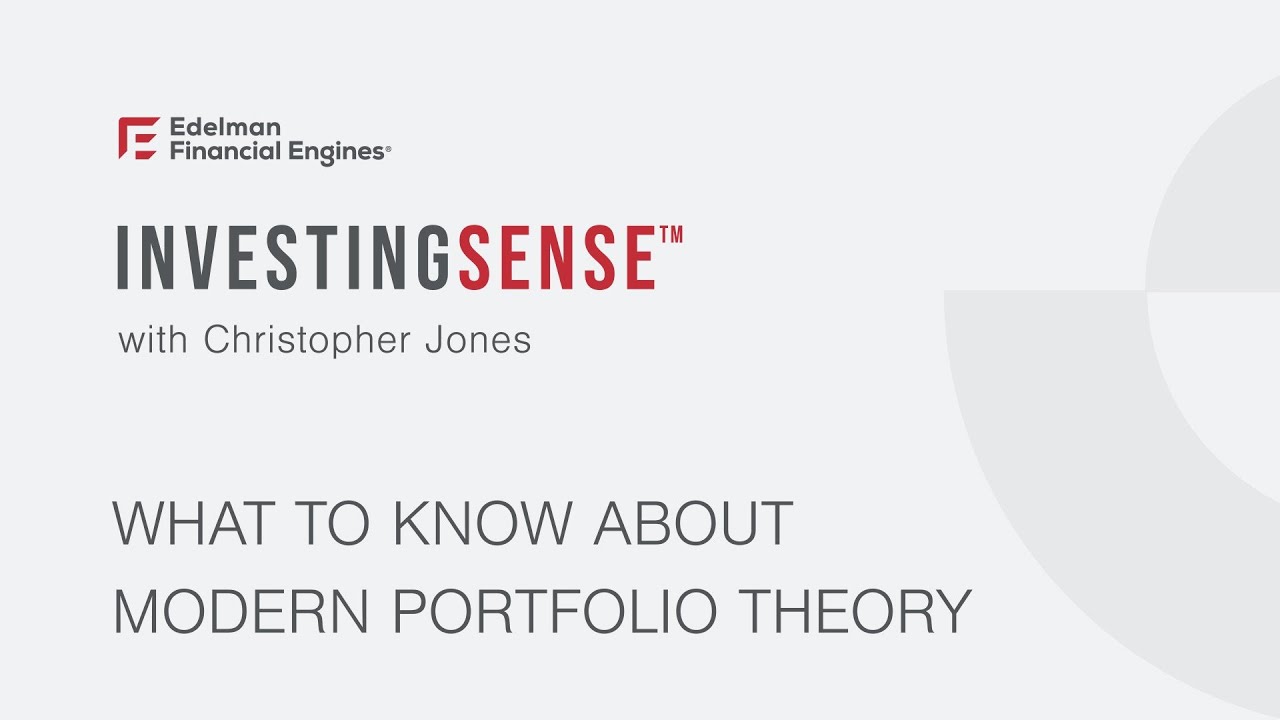 What To Know About Modern Portfolio Theory - YouTube