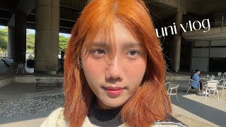 uni vlog 🌟 : GRWM , เรียน , กินข้าวที่มอ , ไปหอสมุด , ชีวิตเด็กอิ้ง