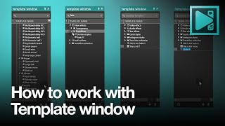 How to work with the Template window in VSDC 6.8