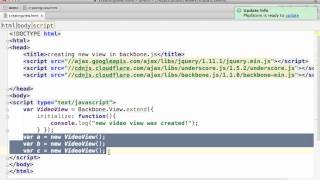 Creating Simple View in Backbone.js