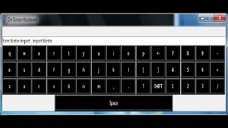 Python Tkinter GUI Tutorial - How to Create Onscreen Keyboard