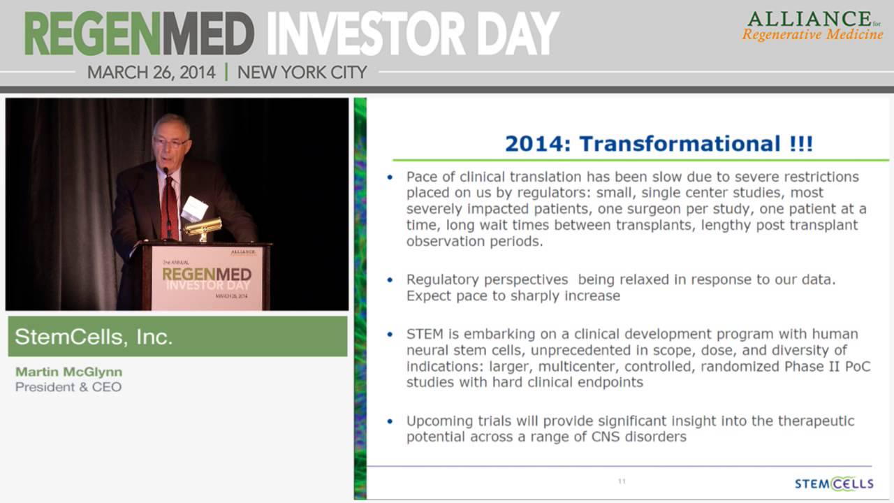 Stemcells Inc Youtube