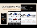 Create Multi-page Car Selling Website Using React JS And Tailwind CSS #webdesign #webdevelopment