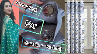 Secret Trick to Wash Curtain#youtube #Washing tricks