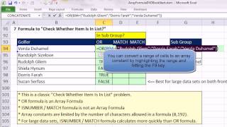 Ctrl + Shift + Enter: Excel Array Formulas #06: Array Constants in Top 3 Formula, VLOOKUP, more
