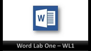 Microsoft Word Lab One