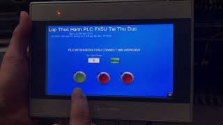 Testing PLC FX5U Connect with HMI Weinview MT8000