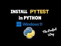 How to install PyTest in Python 3.14 on Windows 11 in 2026 #fastapi