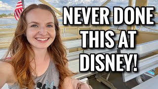 I've never done this at Disney! Boat from Old Key West to Disney Springs for shopping! Disney World