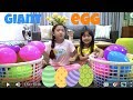 Giant Egg Hunt Challenge with Kaycee and Rachel