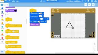 How to make a triangle in VexCode VR