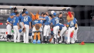 ＜2018.4.22ソフトバンク戦＞試合前の円陣とベンチ内風景