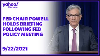Fed Chair Jerome Powell holds press briefing following Fed Policy decision