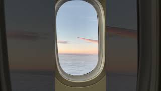 雲の上 夕日 夕焼け 飛行機 ANA 全日空 JAL 787 ボーイング 雲海