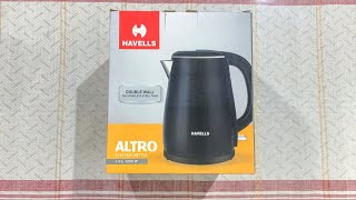 HAVELLS Altro Electric Kettle 1.5L, Black#indiaunboxed