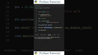 How To Double Click Buttons in Tkinter | Python Tutorial