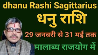 Dhanu Rashi  Sagittarius धनु राशी शुक्र देव उच्च के मालव्य राजयोग में चार माह सुख के साथ लाभ के