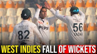 West Indies Fall of Wickets | Pakistan vs West Indies | 2nd Test Day 2 | PCB | M2I1A