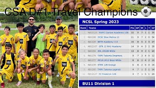 CSA vs Takoma Legends U11 Boys Division 1 CSA Spring 2023 Travel Champions