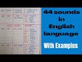 44 sounds in English language with examples #levelupphonics