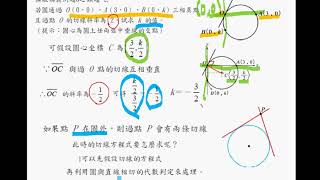 翰林高中數學第三冊2-3圓與直線(之三)切線方程式