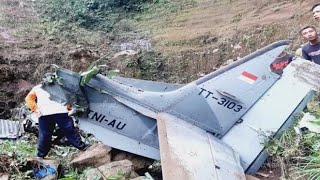 Sebuah pesawat milik TNI AU jatuh di kawasan Kabupaten Pasuruan