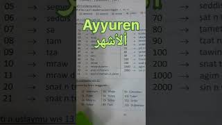 Asnalas n tmaziɣt aswis 4LM, akraḍyur 1ru.مراجعة في اللغة الأمازيغية للسنة الرابعة إبتدائي