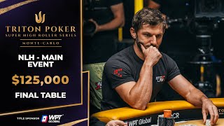 $125K NLH MAIN EVENT - Event #10 Final Table | Triton Poker Series Monte-Carlo 2024