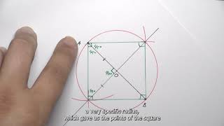 Construct a square given the diagonal