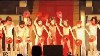 Japanese naked, but not really, fan dance
