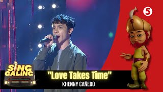 July 4, 2022 | Sing Galing | Hula-Oke: Singtestant Khenny Cañedo Love Takes Time performance