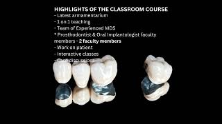 Fixed prosthodontics course