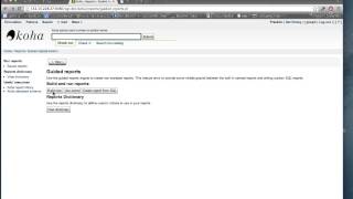 Koha Reports Tutorial