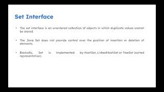 Java Collections Framework: 5 -HashSet and Stack