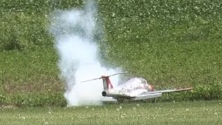 Canadair CT-114 Tutor Scale Turbine Jet Crash Stall on Landing AT NAMFI 2013 SMMAC