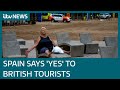 Spain to lift Covid travel ban for Brits but will UK government rules allow it? | ITV News