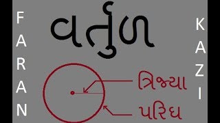 વર્તુળ | Circle | Vartud in Gujarati | પરિઘ | ત્રિજ્યા | Area and Volume